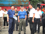 交通部科技司副司长任锦雄参观指导我公司橡胶沥青生产设备