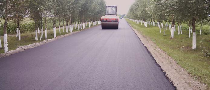 抗裂型橡胶沥青混凝土路面